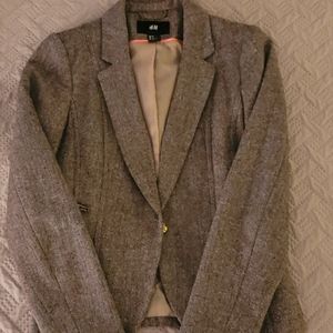 Tweed asymmetrical blazer